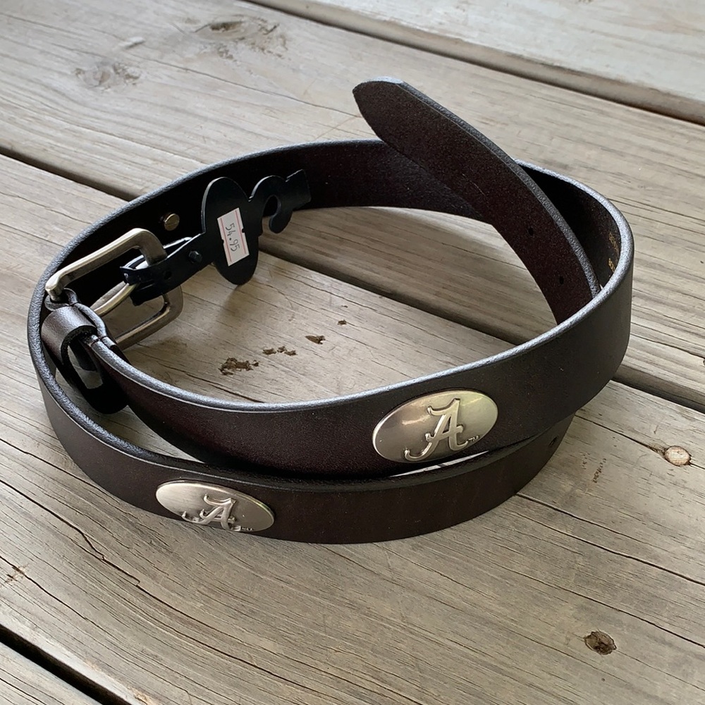 University of Alabama Leather Belt